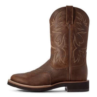 Ariat Western: Heritage Crepe Botas Western Hombre - Marrones (LCSDT0495)